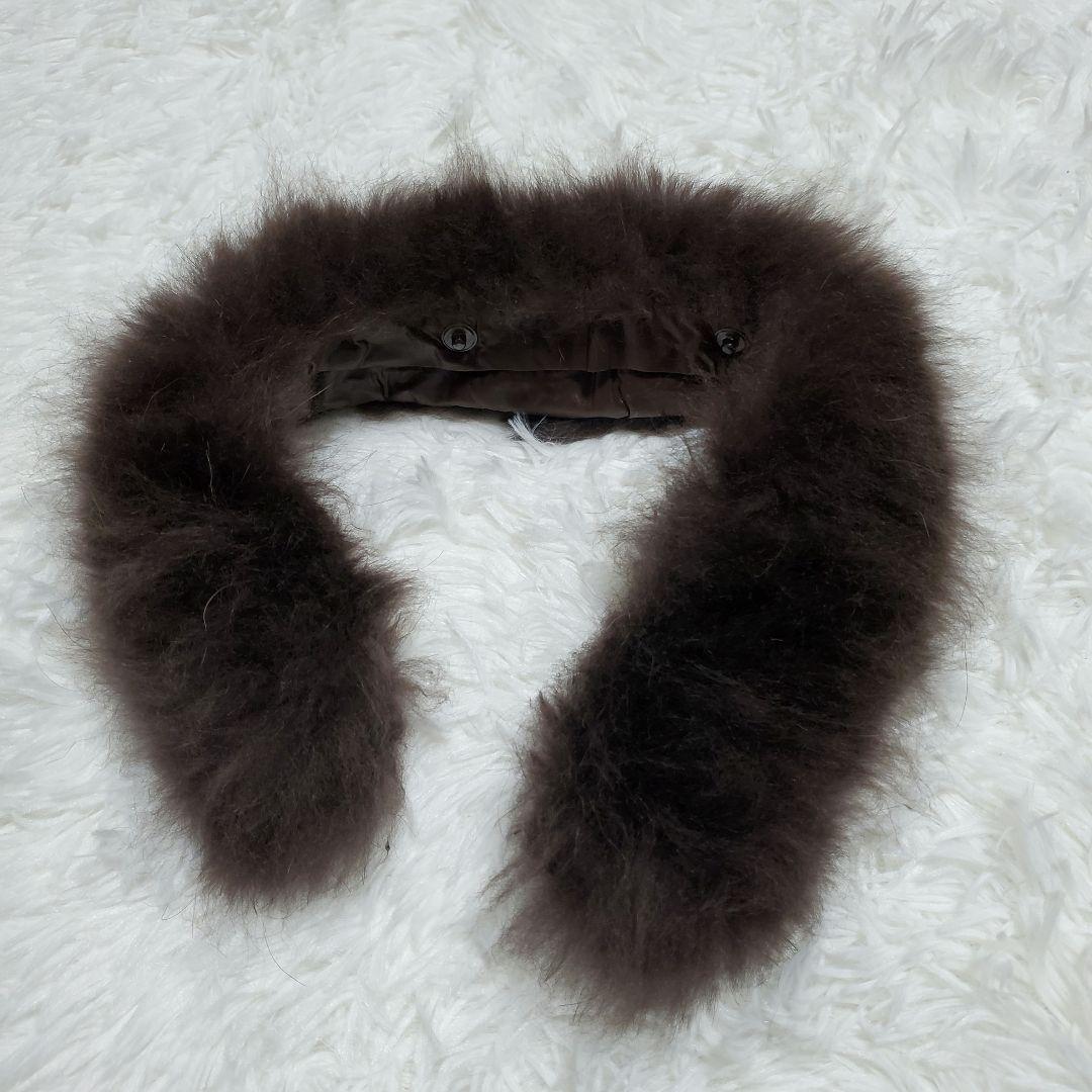 希少✨デュベティカ　ロングダウンコート　ラクーンファー　ロゴボタン　なみあみ様