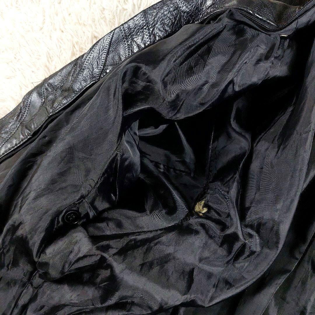 XL 短丈 ツギハギ y2k 90~00s アメジャン ダブルレザー ライダース