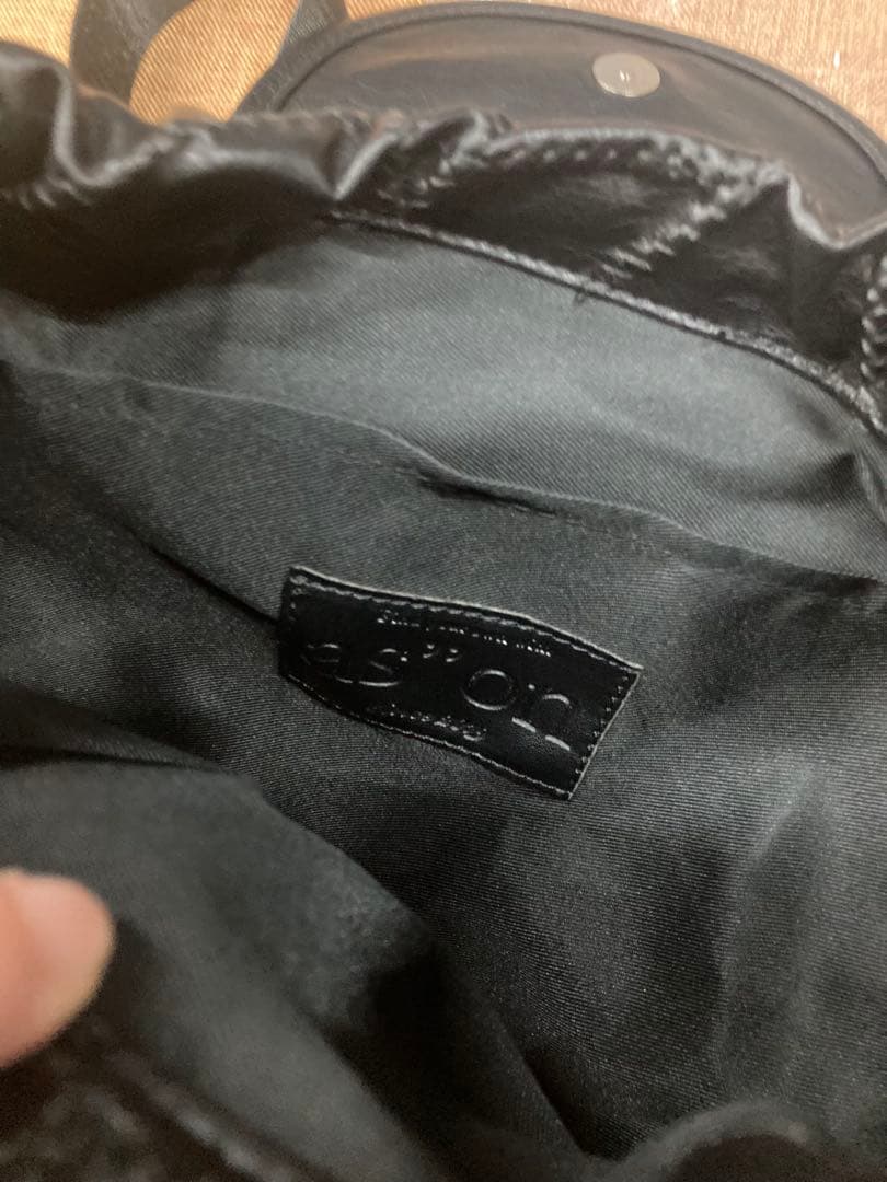 ASON アズオン 韓国 BACKPACK レザーブラック リュック