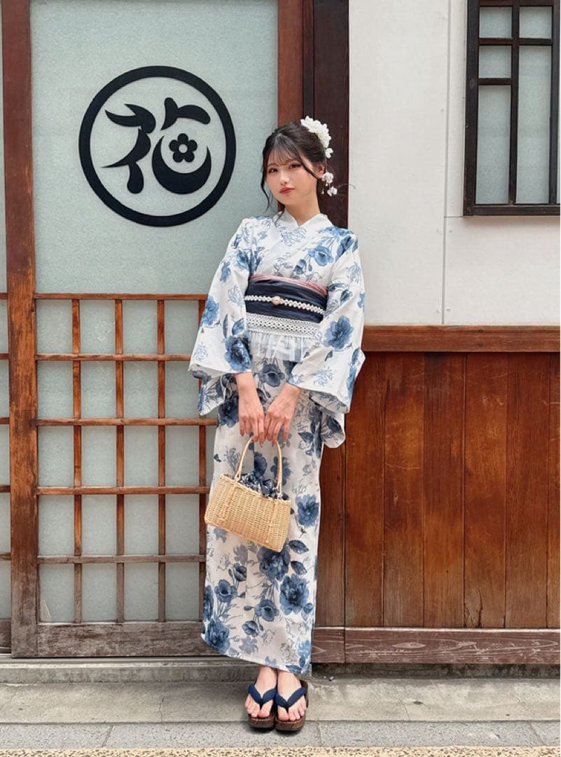 新品未使用　豪華5点セット 浴衣　帯　パール帯　こしひも2点　GRL