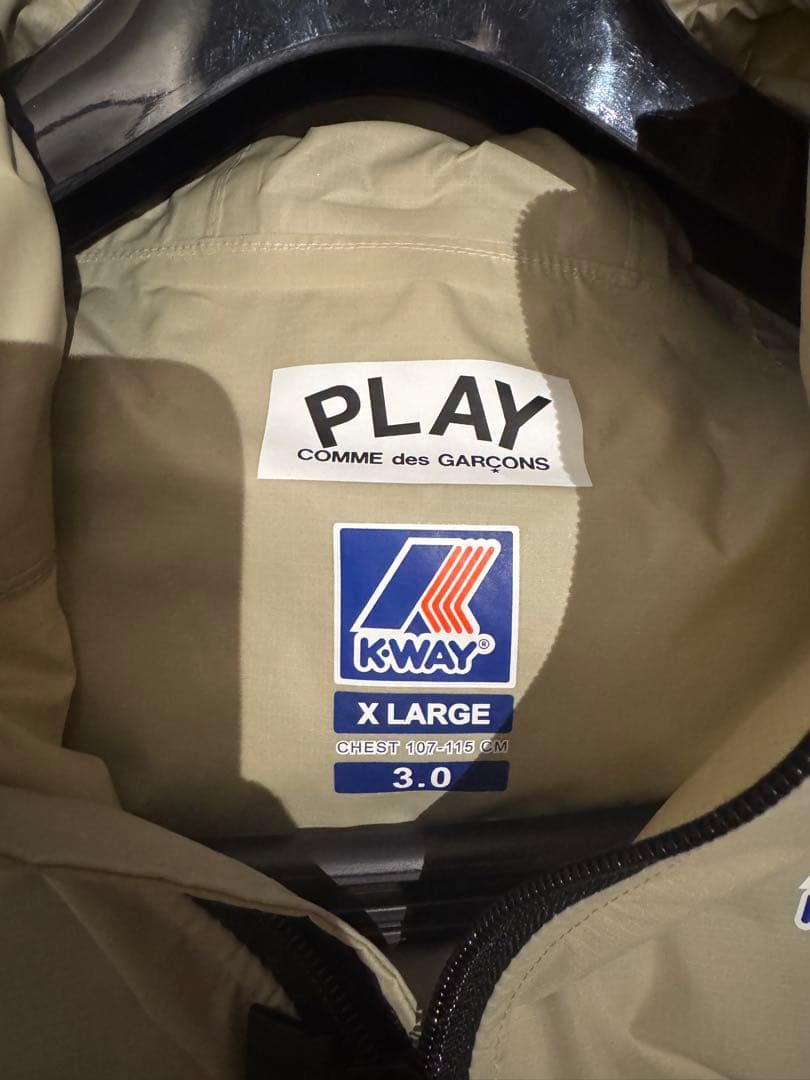 K-WAY PLAY COMME des GARÇONS サイズXL
