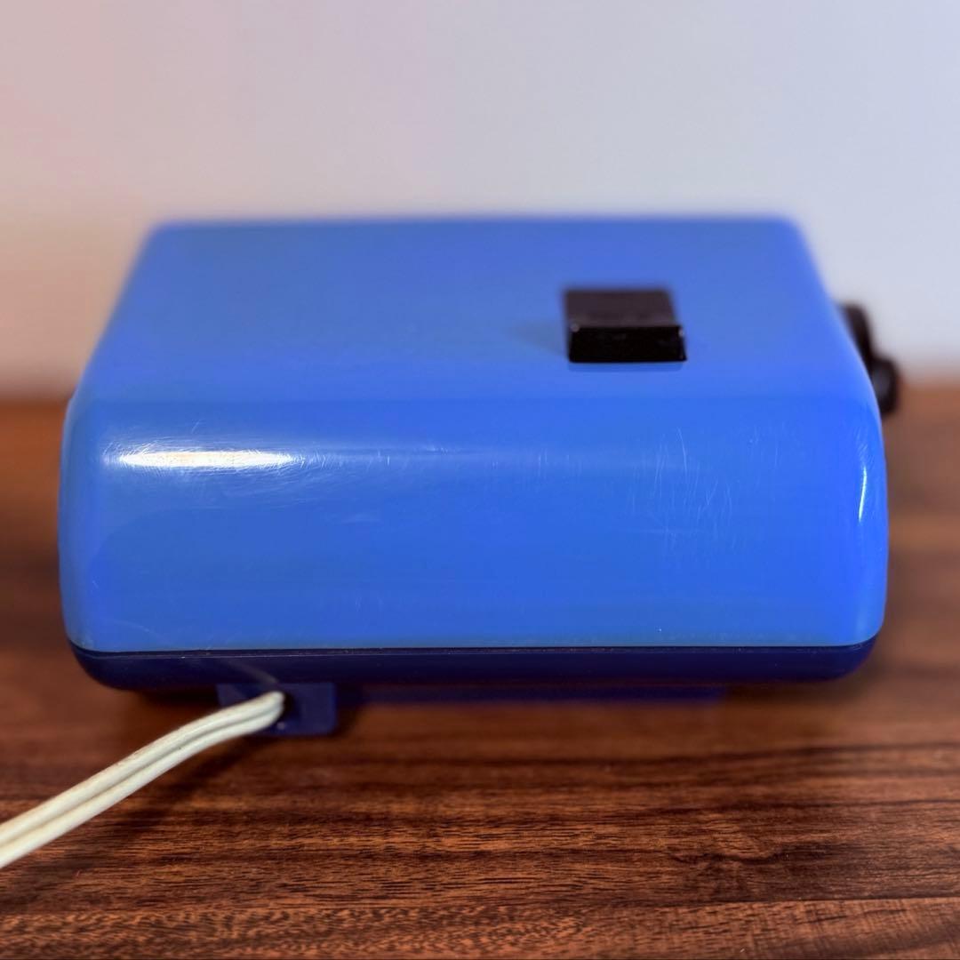 【メンテ済み・動作正常】CITIZENパタパタ時計 ハイリーフ・カーチス 青色