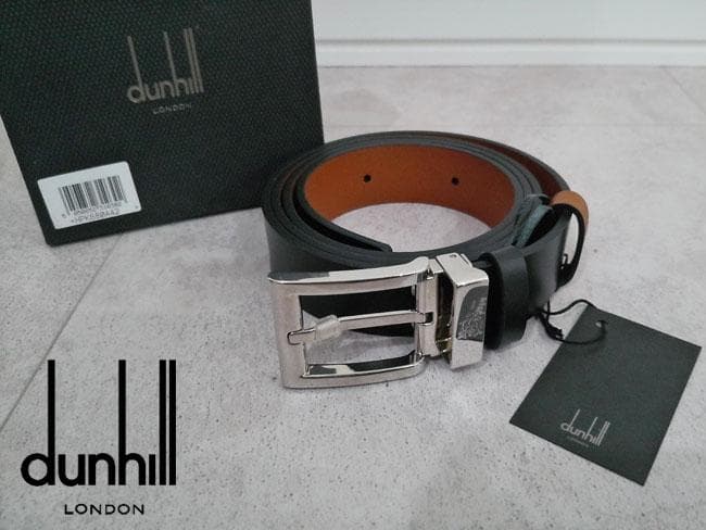 新品 未使用品 dunhill ダンヒル ベルト ブラック レザー 箱付き