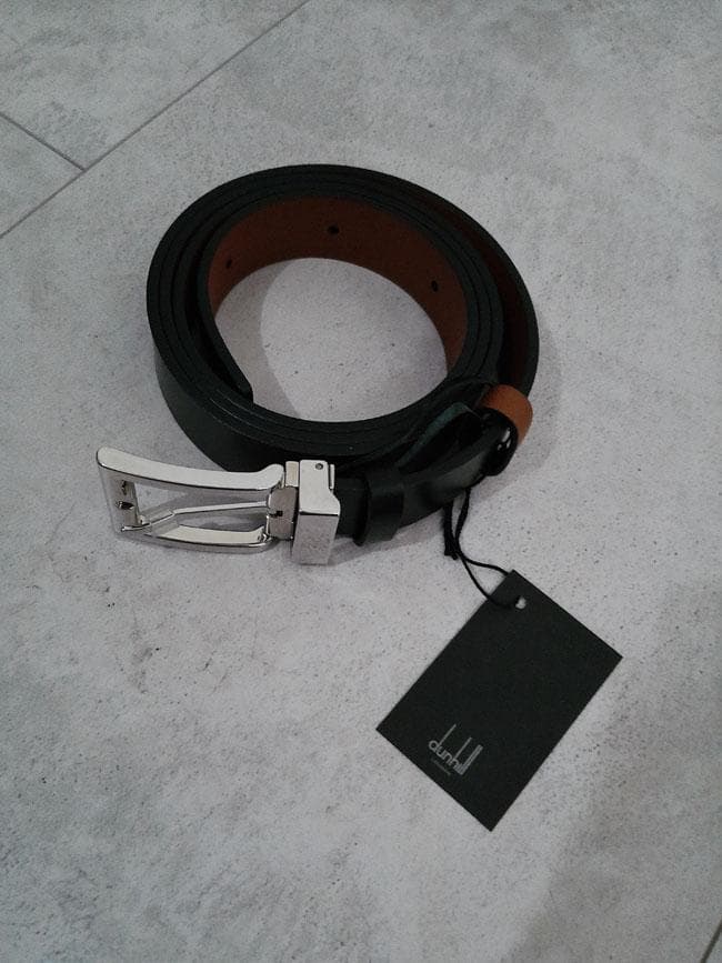 新品 未使用品 dunhill ダンヒル ベルト ブラック レザー 箱付き