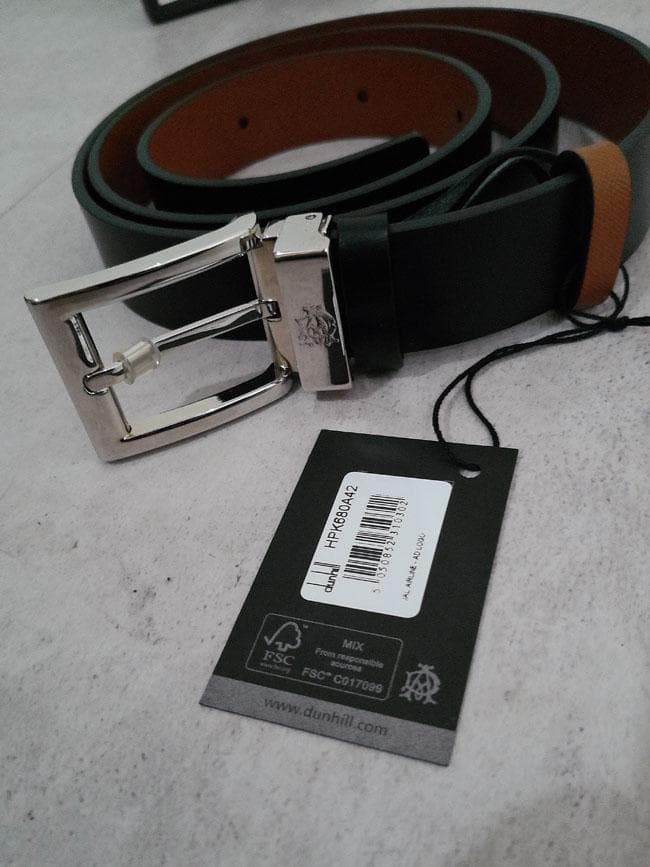 新品 未使用品 dunhill ダンヒル ベルト ブラック レザー 箱付き