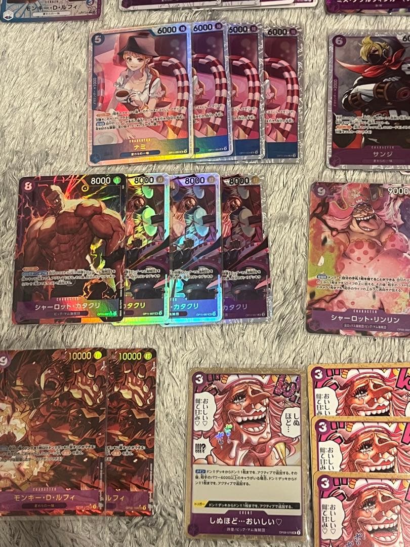 ONE PIECE ルフィ青紫　構築済みデッキ　美品　⭐︎パラレル有り⭐︎