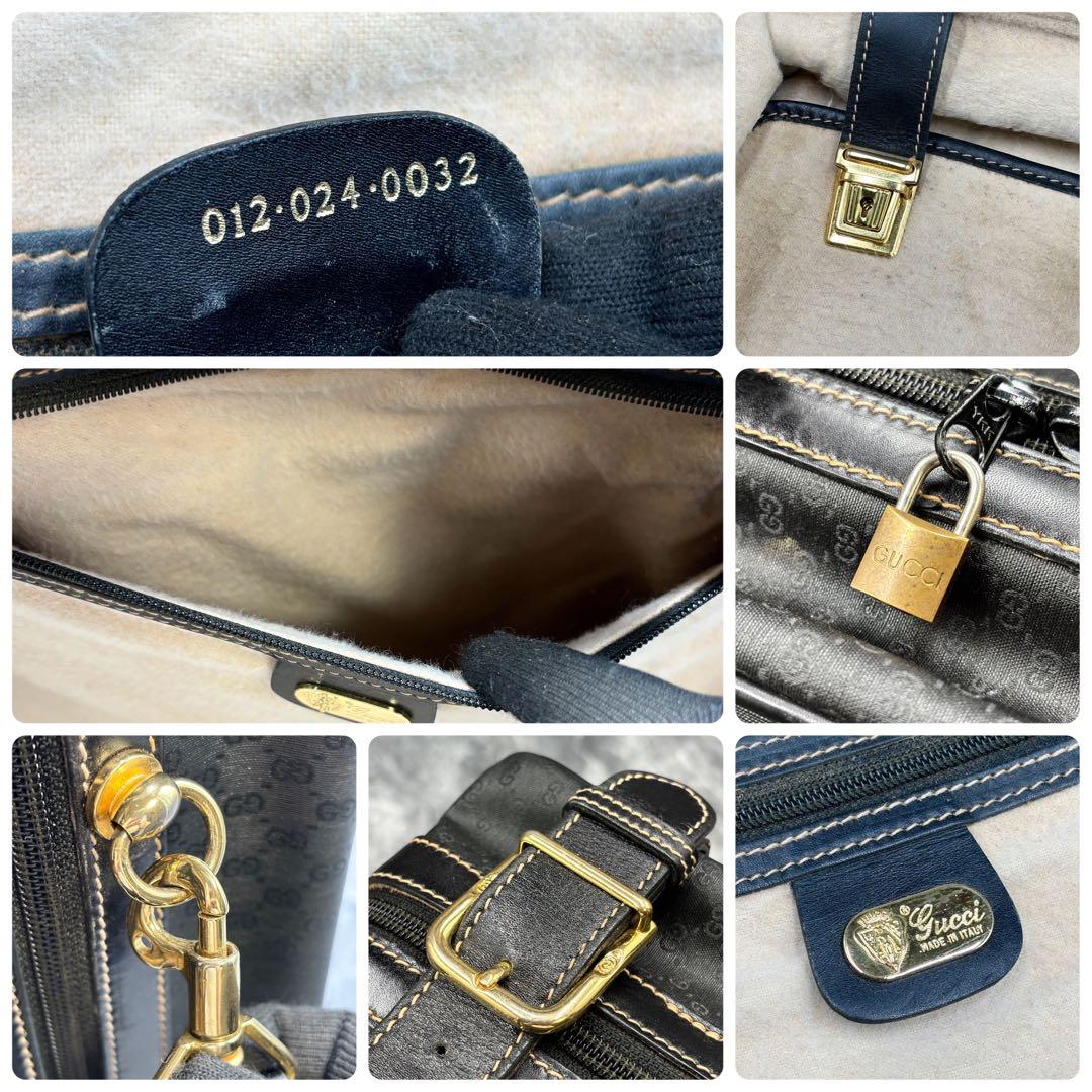 ✨美品✨GUCCI GG 2way ボストンバッグ ショルダー レザー ブラック