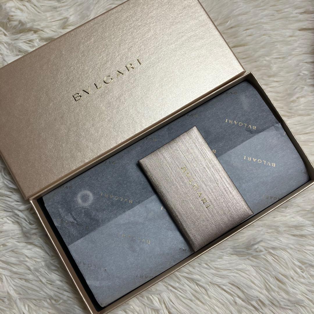 【未使用】ブルガリ ラウンドジップ ビーゼロワンレザーグレー FRID搭載