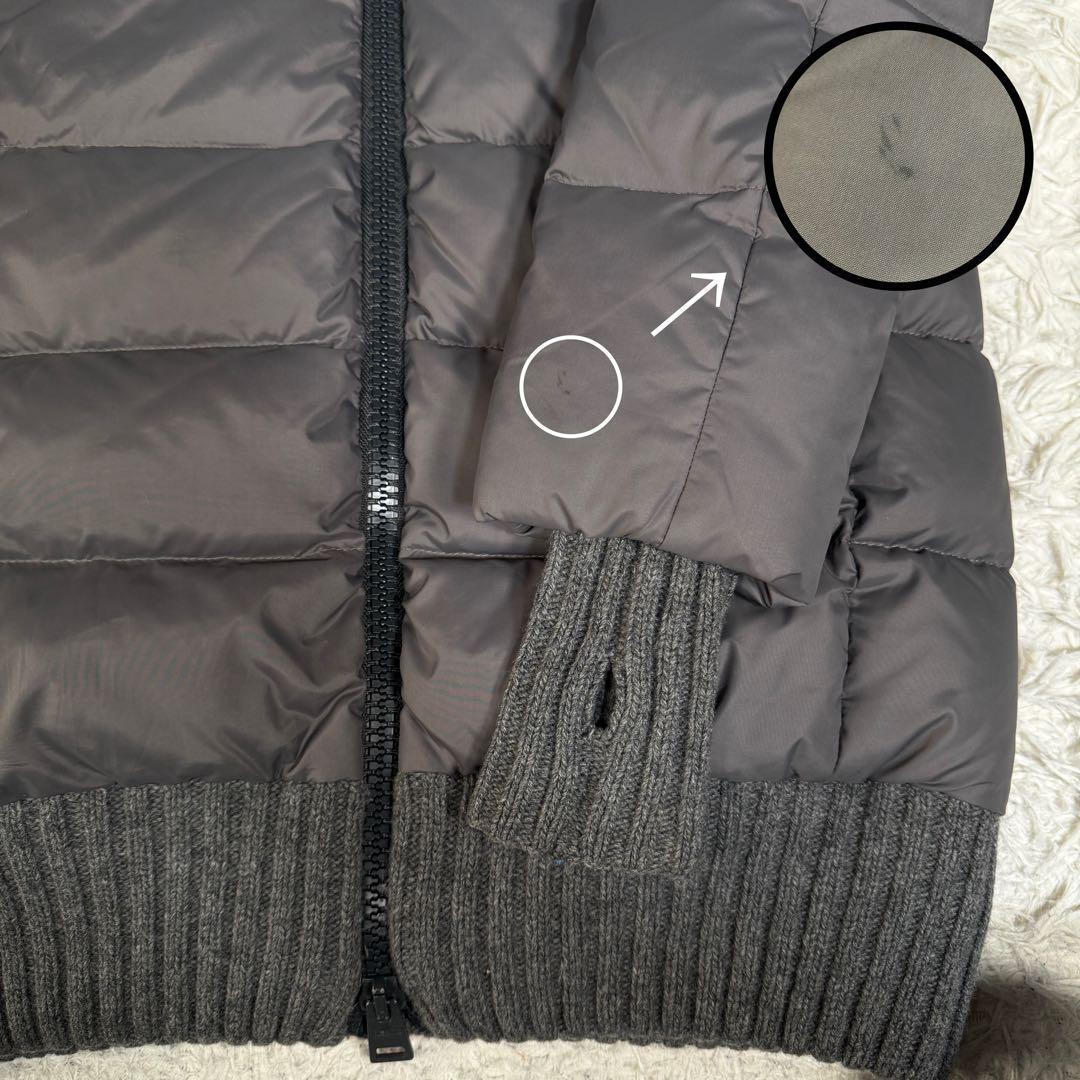 HERNO POLAR-TECH 切替 ロング リブニット ダウンコート