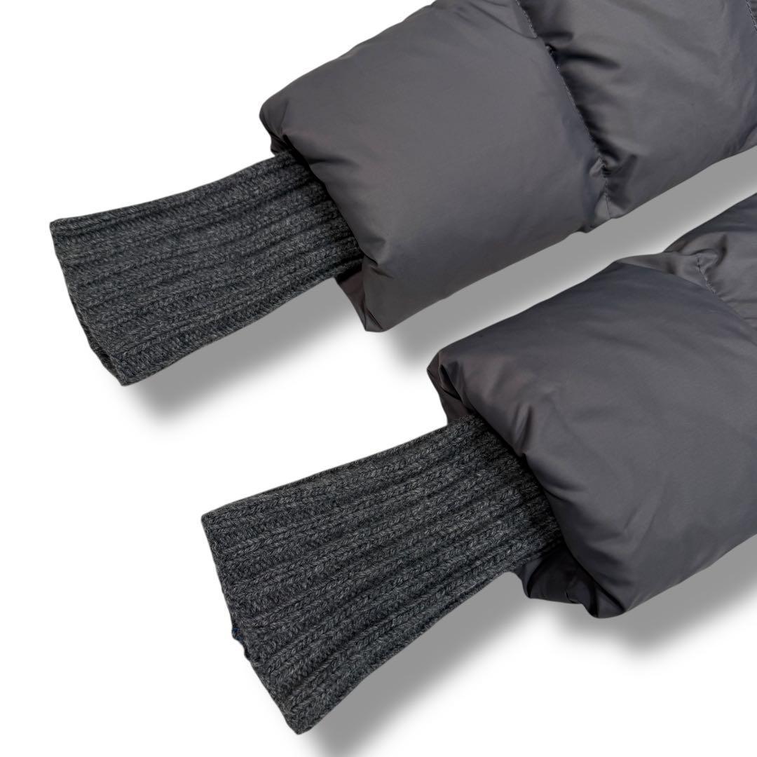 HERNO POLAR-TECH 切替 ロング リブニット ダウンコート