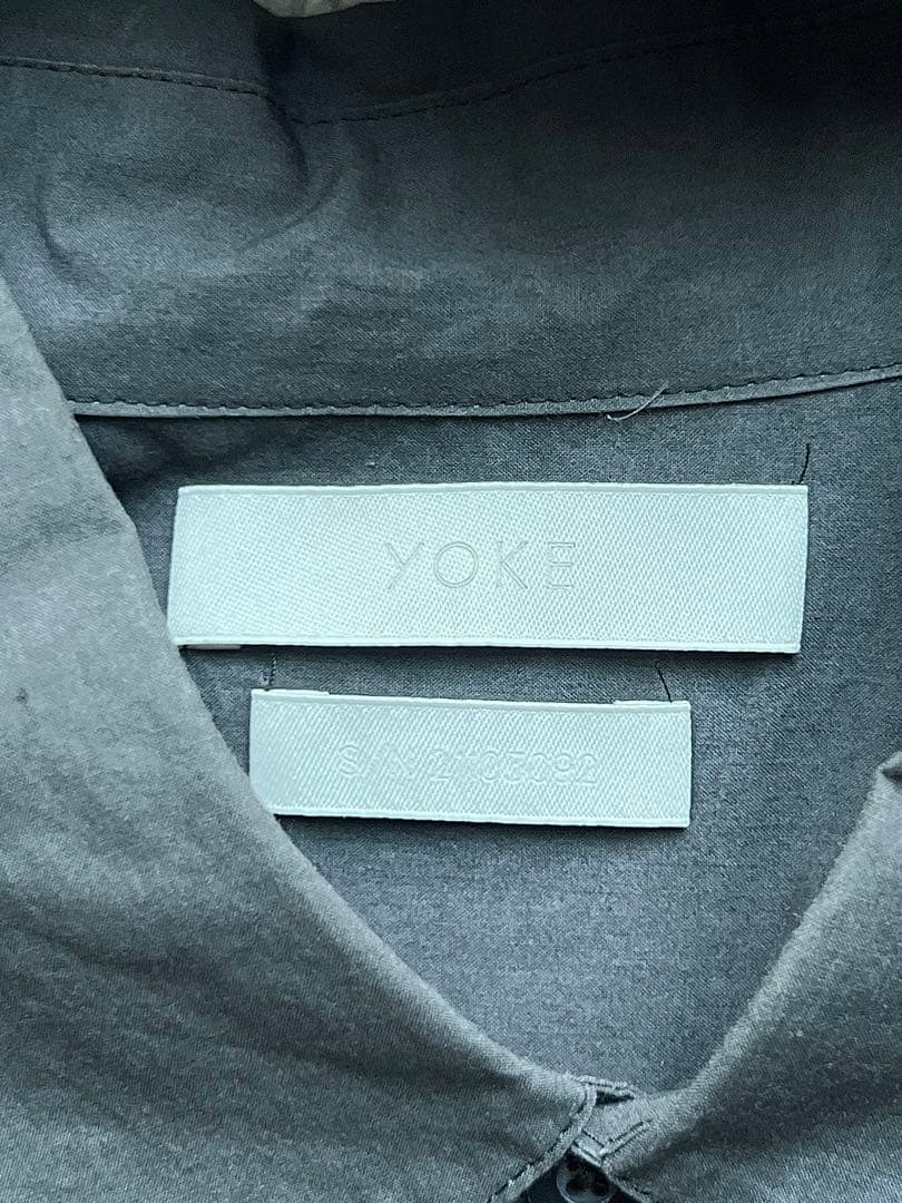 【21SS】YOKE PIPING SHIRT CARBON BLACK