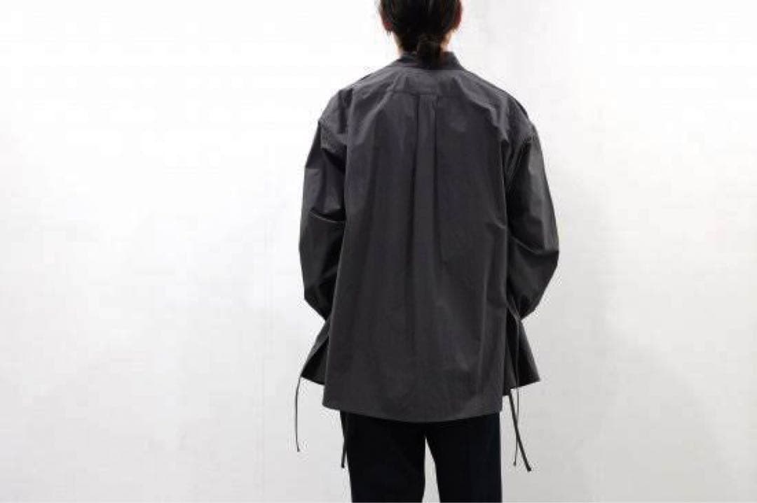 【21SS】YOKE PIPING SHIRT CARBON BLACK