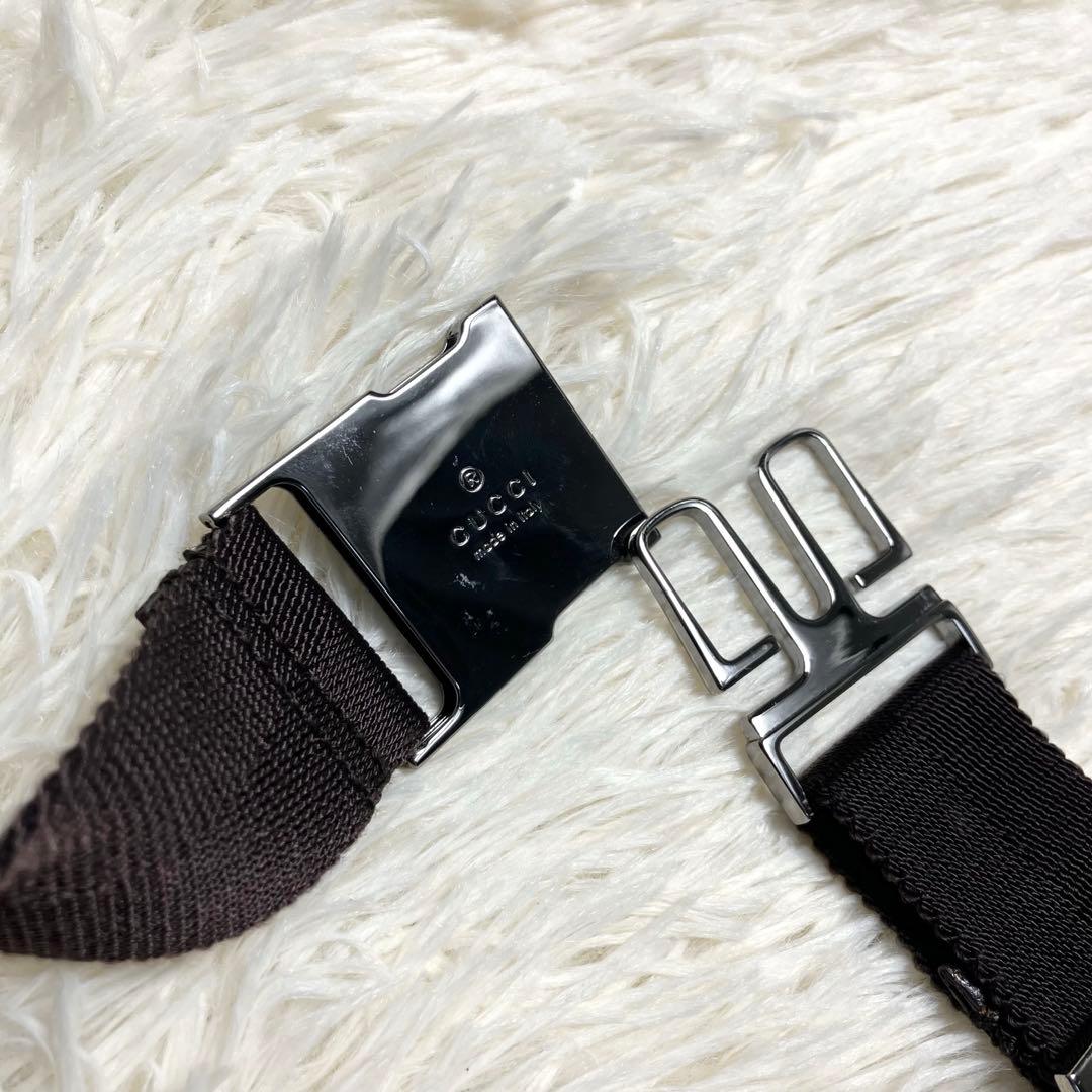 【美品】GUCCI＊ウエストバッグ GGキャンバス クロスボディ