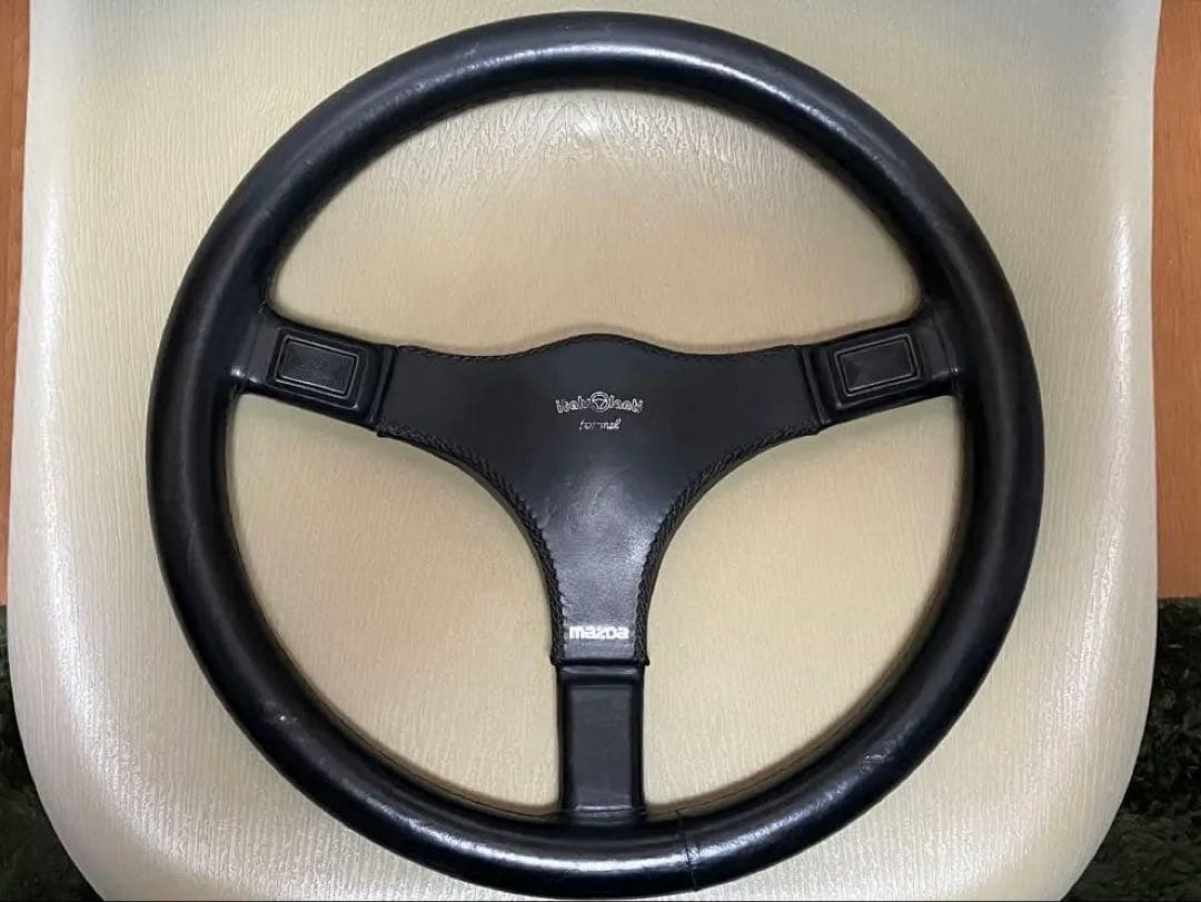 【当時物】MAZDAロゴ付 イタルボランテ ステアリング フォーメル 36 φ