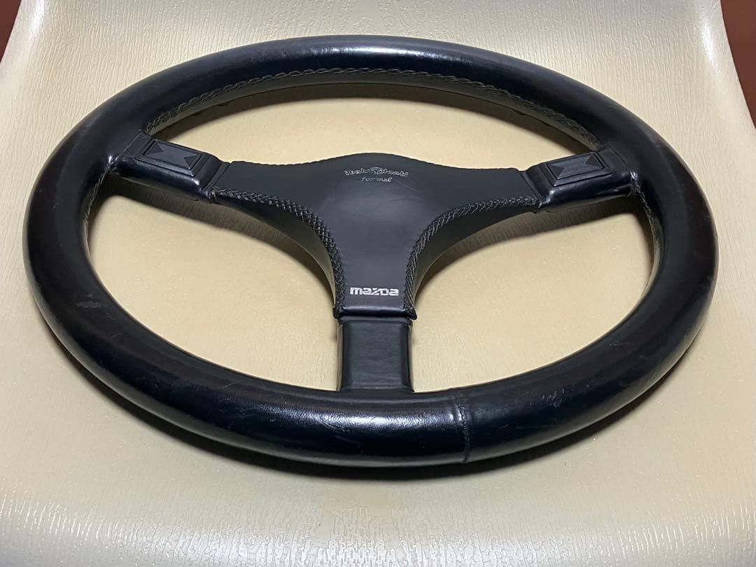 【当時物】MAZDAロゴ付 イタルボランテ ステアリング フォーメル 36 φ