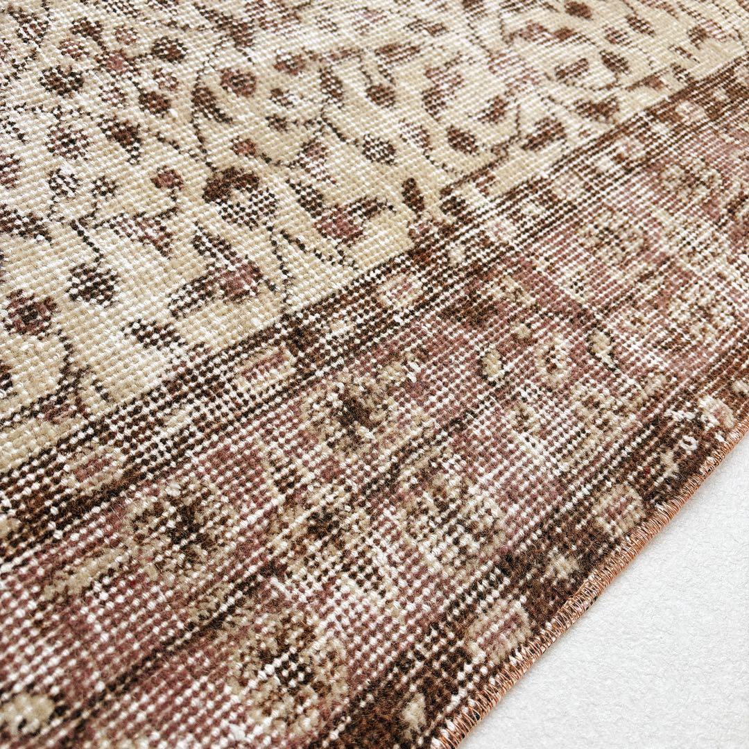 UT　トルコ ヴィンテージラグ ブラウン系