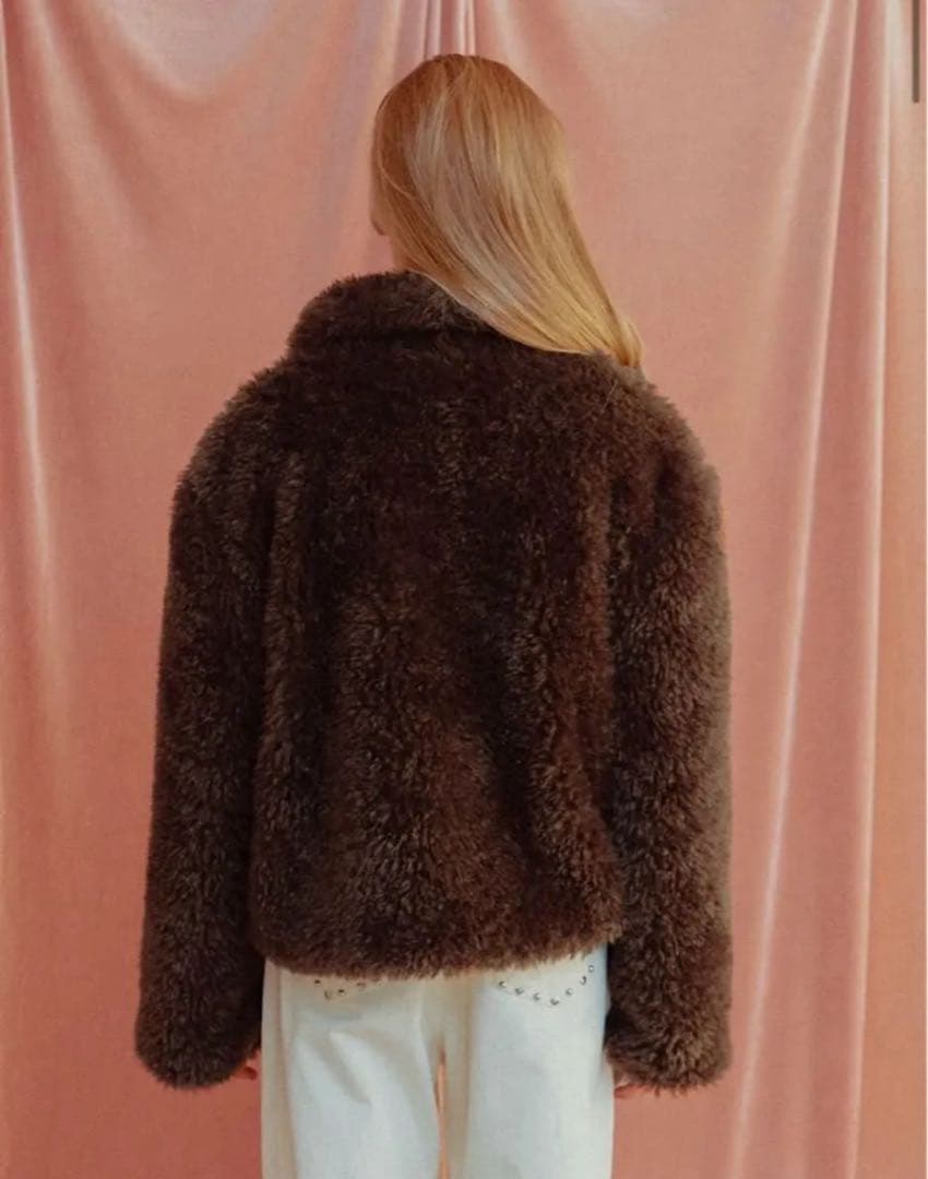 アリソンブラウン FLUFFY TEDDY BEAR DUFFLE COAT