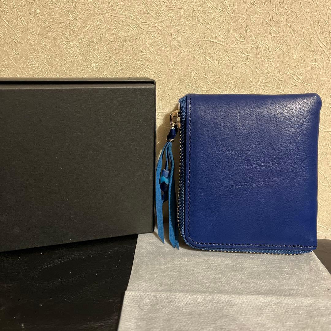 ブルーナボイン　スモールウォレット　ホースレザー