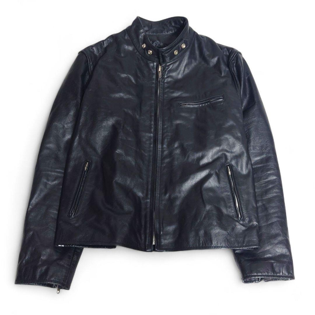 HORN WORKS 本革 ライダース レザー キルティング 5L 黒