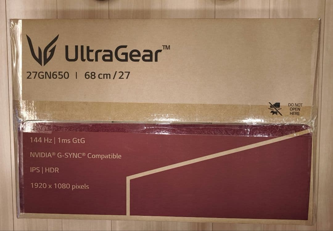 LG 27GN650 ゲーミングモニター 27インチ 144Hz 1ms