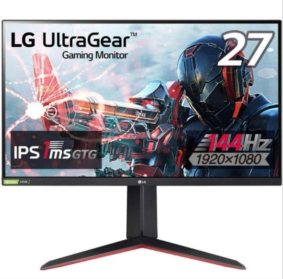 LG 27GN650 ゲーミングモニター 27インチ 144Hz 1ms