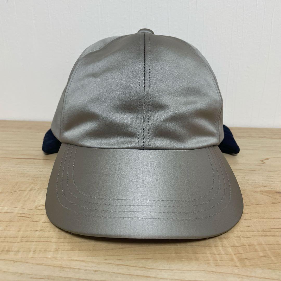 CA4LA カシラ HILDA 3 サテン レースバックリボンキャップ　グレー