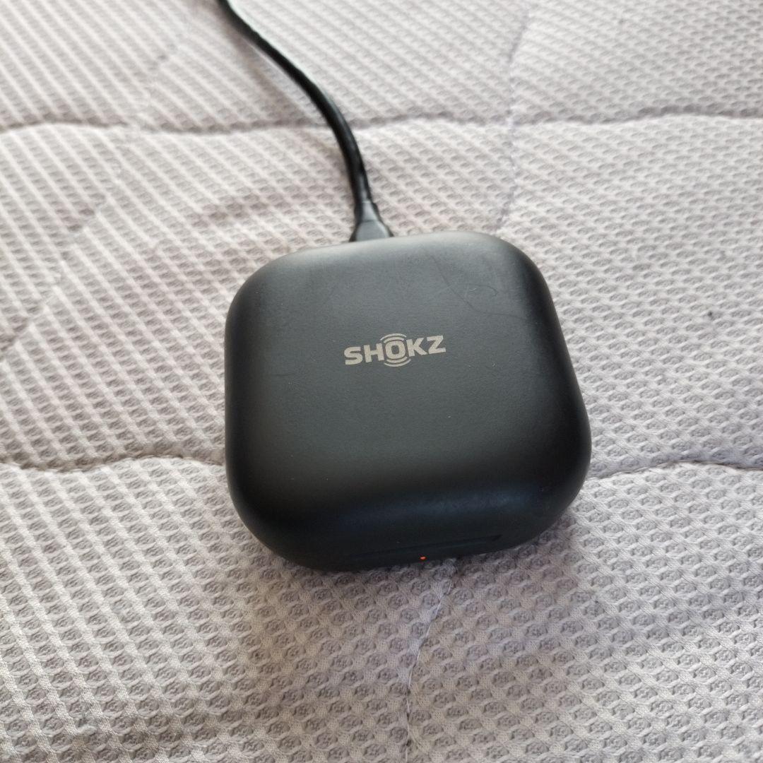 SHOKZ ワイヤレスヘッドホン ブラック 充電ケース付き