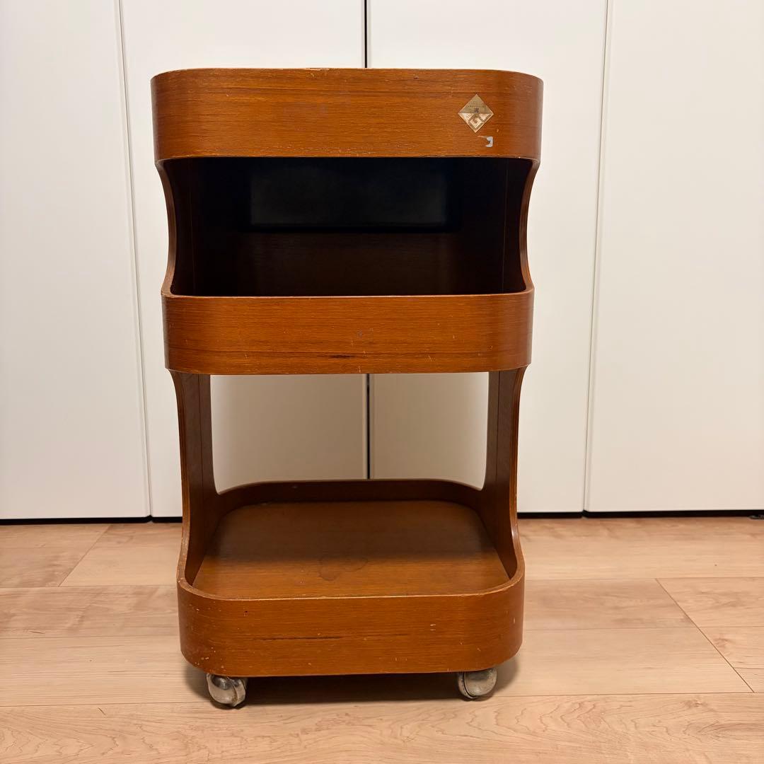 希少 ゴールドクラフト ヴィンテージ トローリー ワゴン サイドテーブル