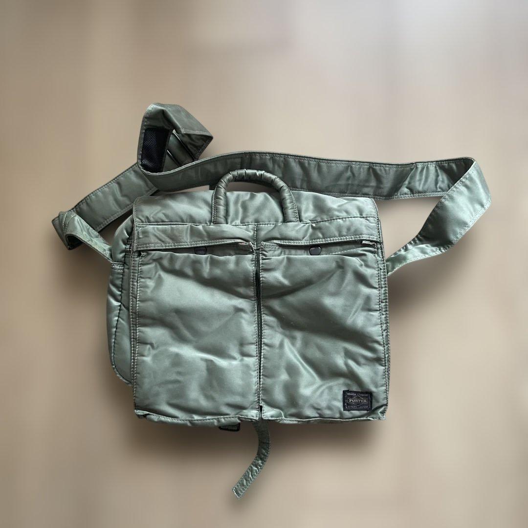 POTER TANKER オリーブグリーン ショルダーバッグ