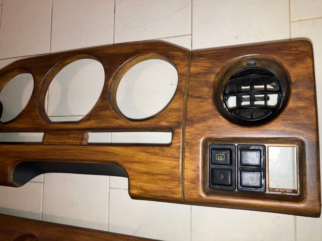 ジムニーJA22純正メーターパネル　グローブボックス蓋　ウッド調　塗装品