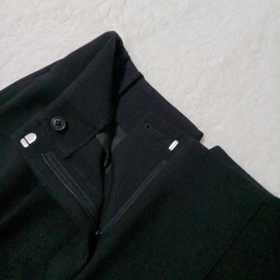 洗える！PLST プラステ ノーカラージャケット パンツ セットアップ 黒 M