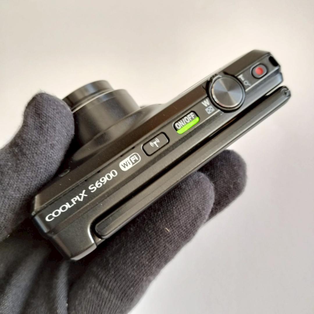 Nikon COOLPIX S6900 ブラック 互換バッテリ＆SDカードセット