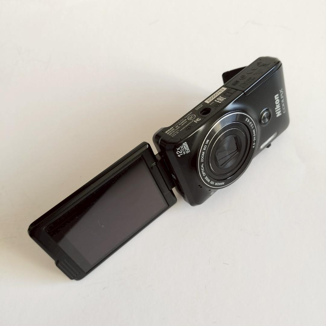 Nikon COOLPIX S6900 ブラック 互換バッテリ＆SDカードセット