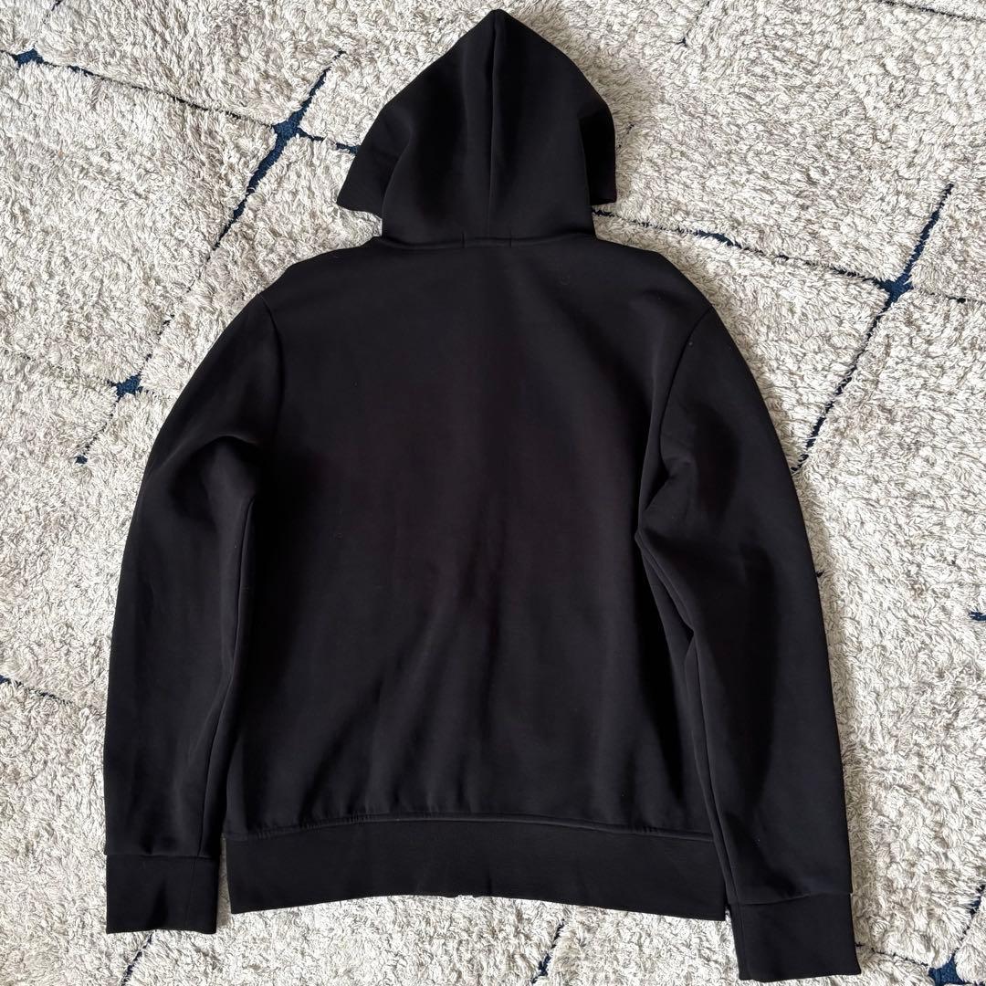 【美品✨】ポロラルフローレン　パーカー　フード　ジップ　ポニー刺繍　黒　ブラック