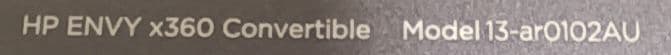 HP ENVY x360 13-ar0102AU　ジャンク