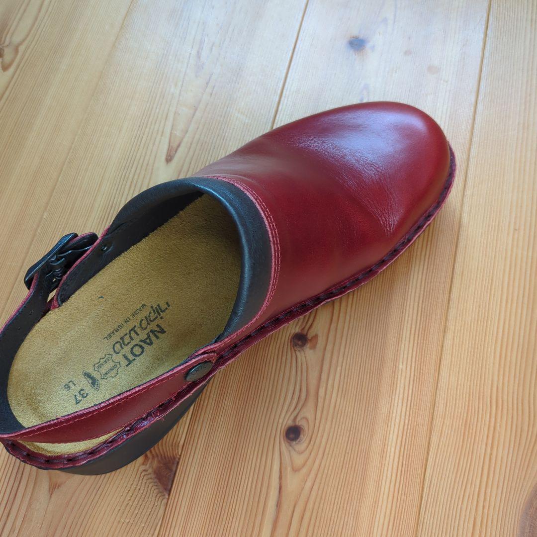 NAOT 赤 バックストラップ サボサンダル 37