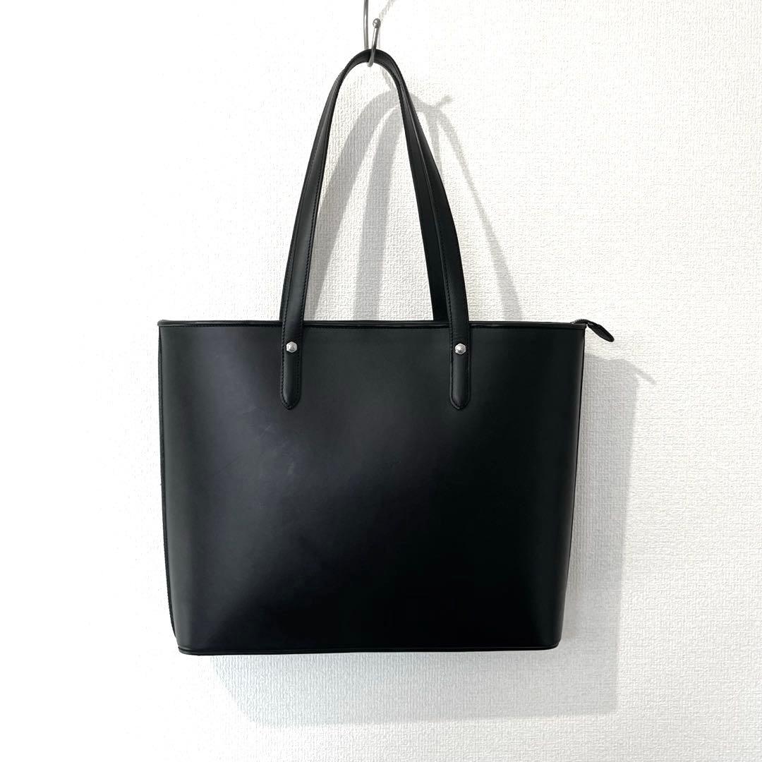 万双 ブライドルトートバッグ ブラック 定価6万円 美品 ホワイトハウスコックス