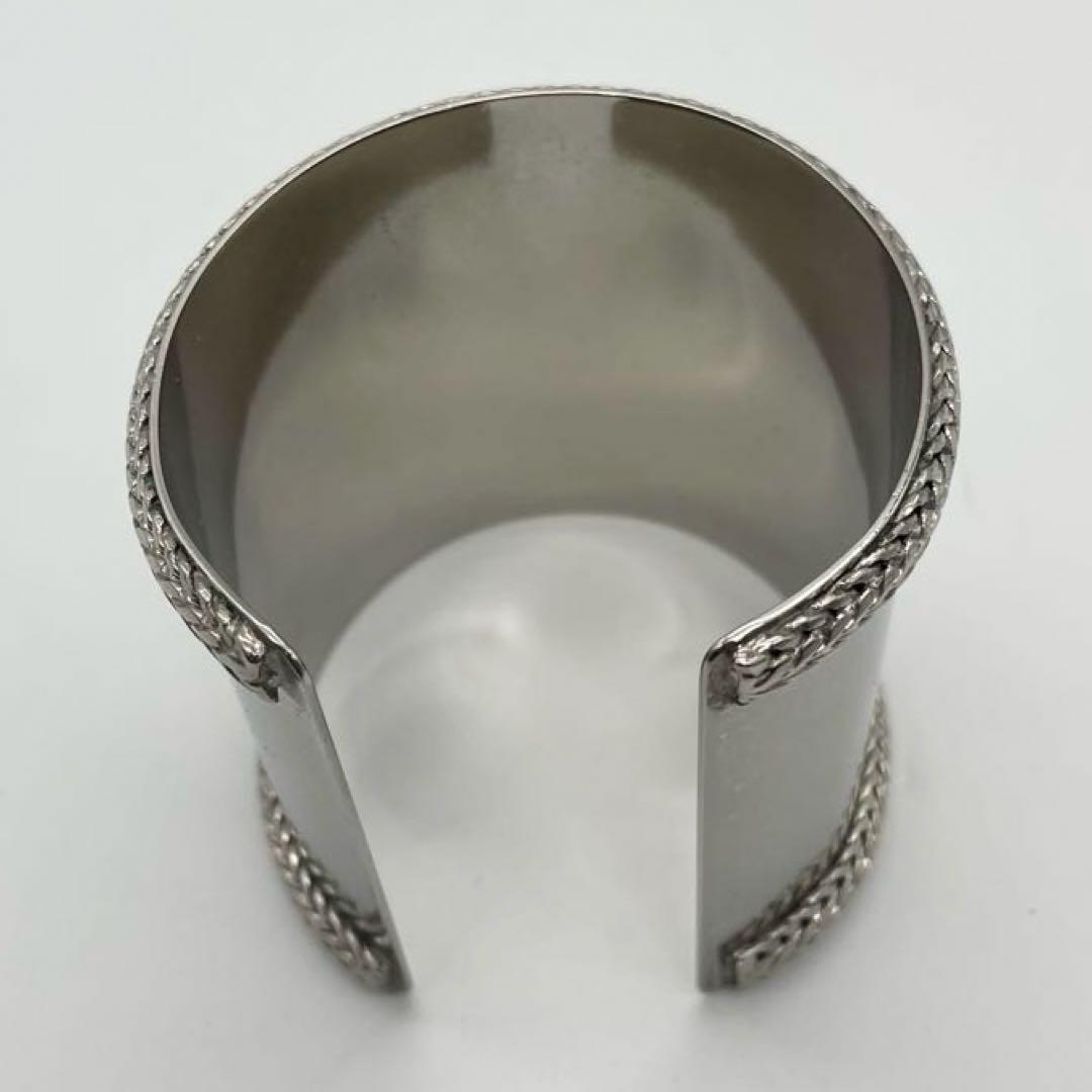 TOGA オープンバングル ブレスレット 鷲 シルバー 重厚感 太め 立体