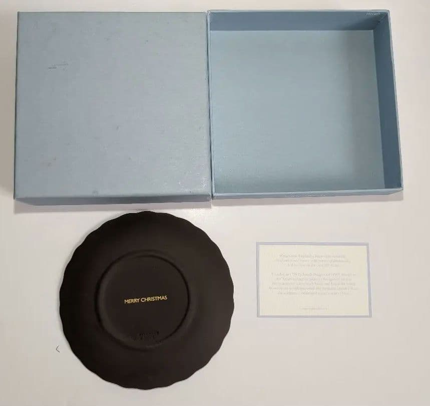 【箱付/美品】ウェッジウッド　クリスマストレイ　ジャスパー　フェスティバル