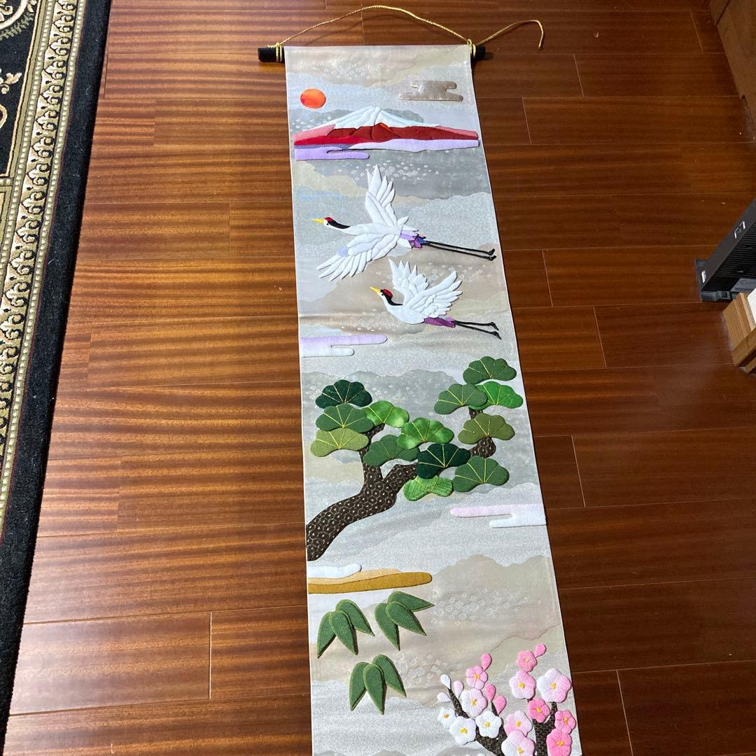 らいおんくま★ちりめん細工　お正月の押絵タペストリー