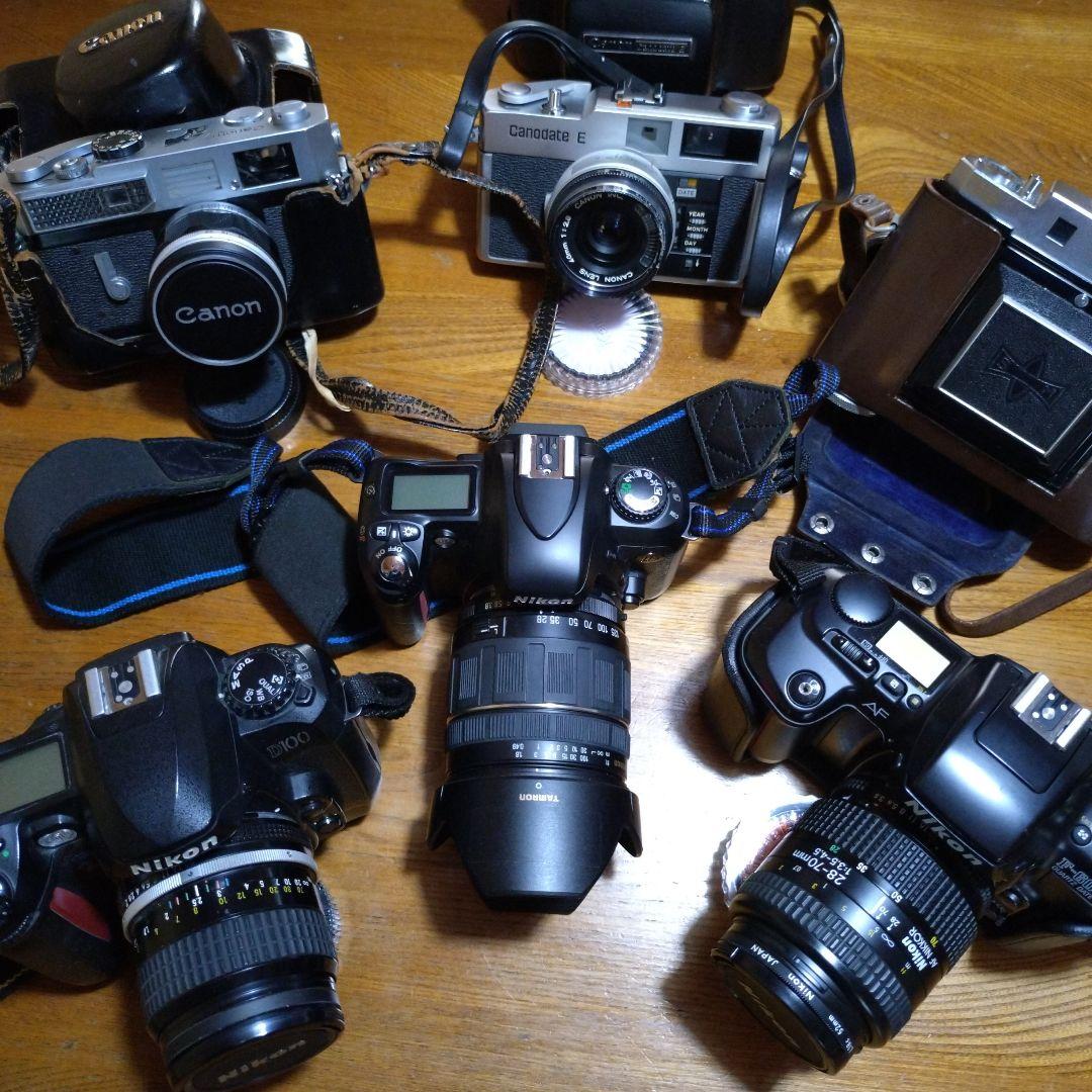 Nikon　Canon　MAMIYA　6台+1台