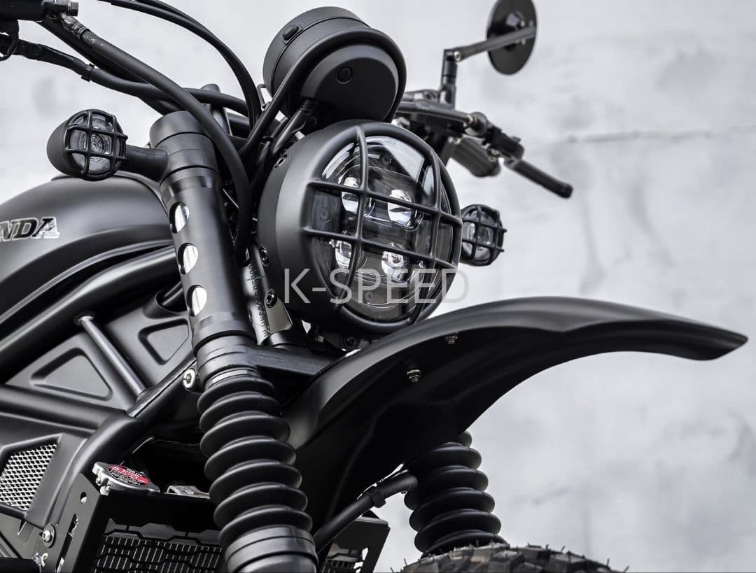 ホンダ CL250-500用 マットブラックのスリムデザインフェンダー