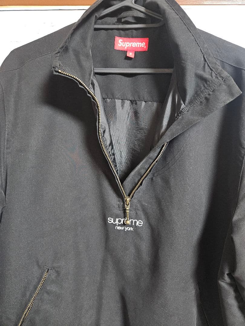 Supreme ハーフジップ　プルオーバー ブラックSサイズ