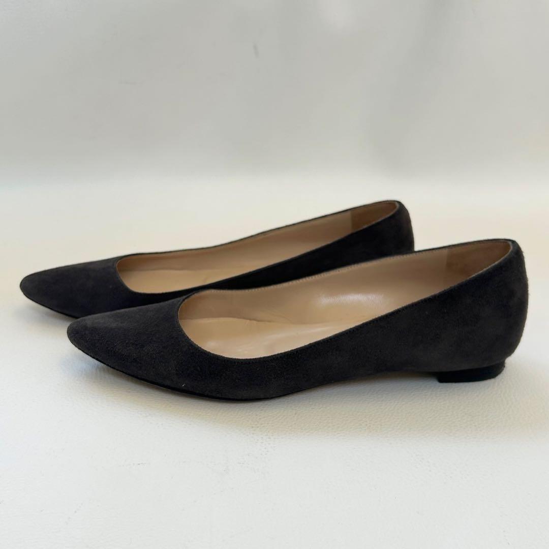 MANOLO BLAHNIK BB ポインテッドトゥ フラットシューズ