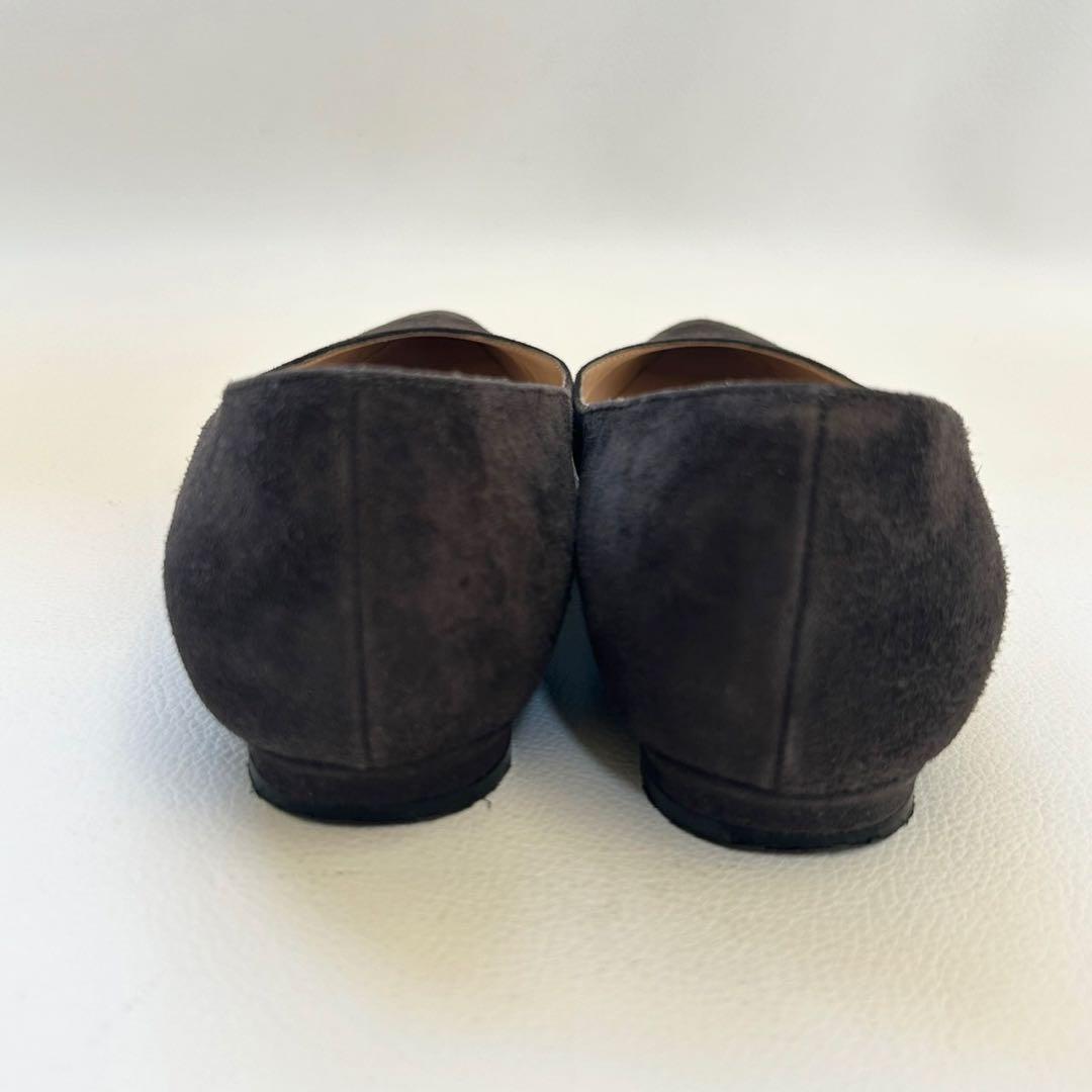 MANOLO BLAHNIK BB ポインテッドトゥ フラットシューズ