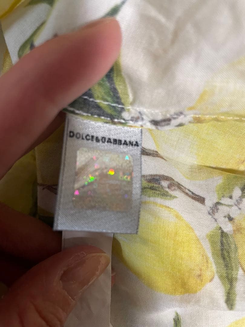 DOLCE&GABBANA レモン柄 ワンピース