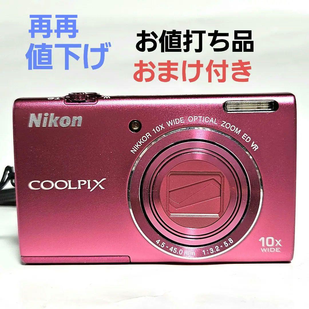 コンパクトデジカメ Nikon coolpix s6200 作動品 綺麗 11.