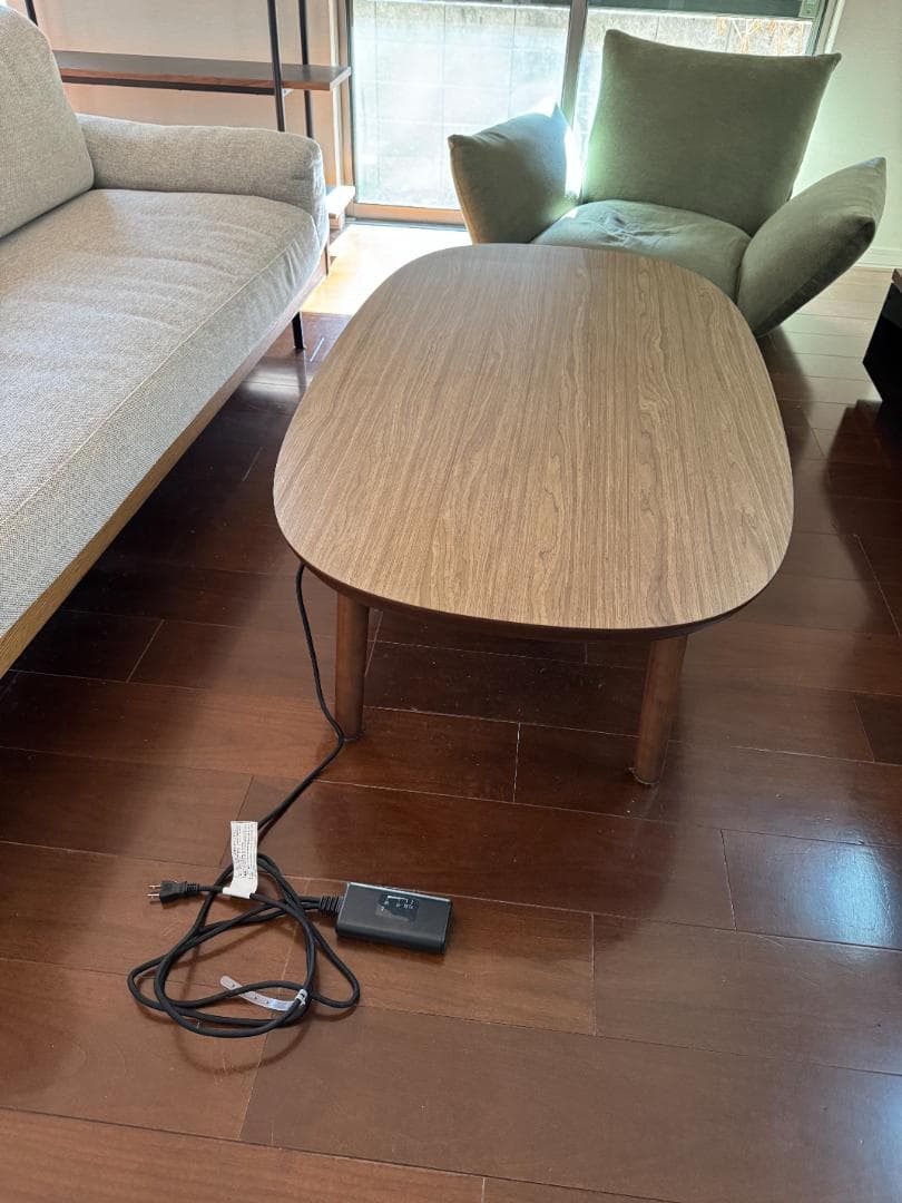 無印良品こたつにもなるローテーブル　大