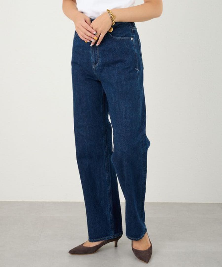 YANUK ヤヌーク LEA ジーンズ インディゴ ストレートデニム 日本製