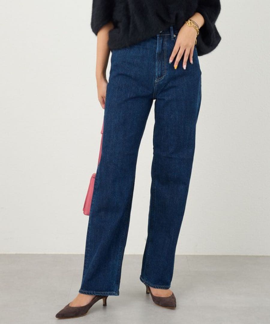 YANUK ヤヌーク LEA ジーンズ インディゴ ストレートデニム 日本製